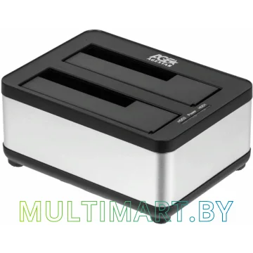 Бокс для жесткого диска AgeStar 3UBT8 (серебристый/черный) картинка 2